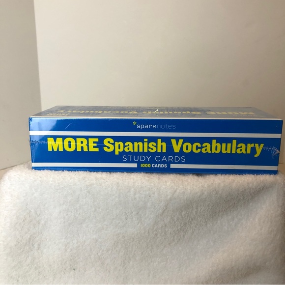 SparkNotes More Spanish Vocabulary 1000 Study Cards Word-Part Speech-Translation - Picture 4 of 7